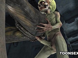Hot 3D Alien Neonate Gets Fucked by a Martian